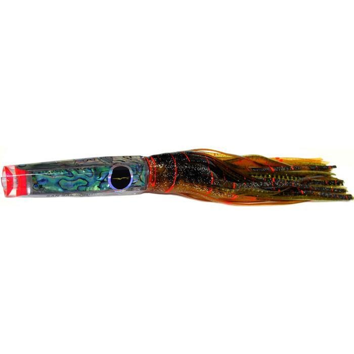 Black Bart San Sal Candy Medium Tackle Lure - Brown Gold Orange/Gold Dot - shopbulluna.com