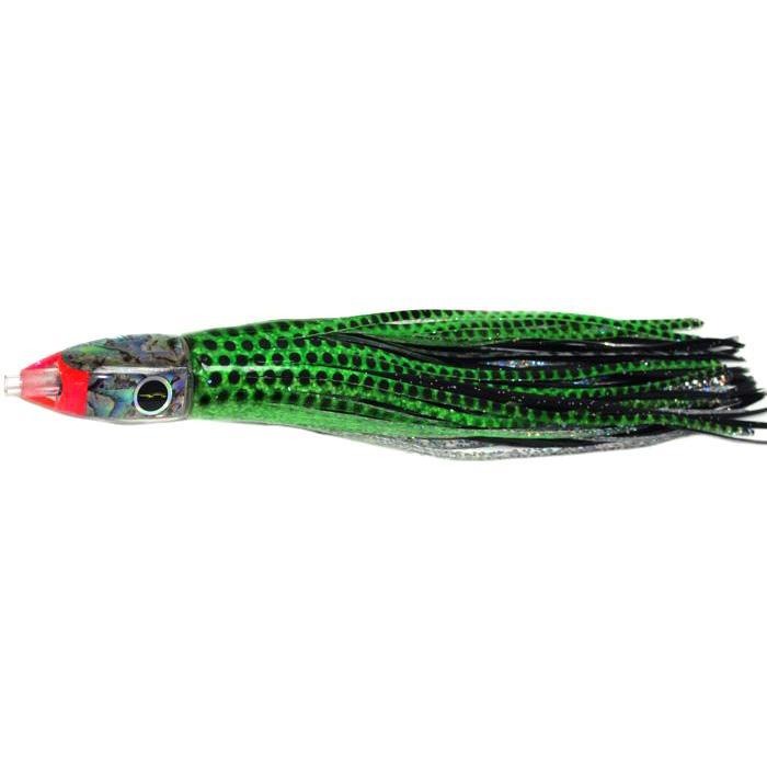 Black Bart Tuna XXX Light Tackle Lure - Green/Black Dot - shopbulluna.com