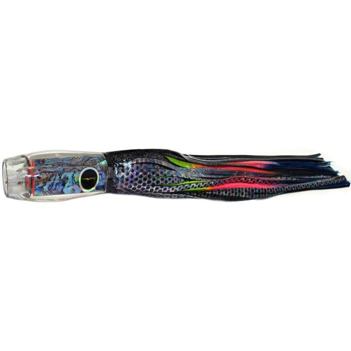 Black Bart Kona ProJet Medium Heavy Tackle Lure - Black Dot/Rainbow - shopbulluna.com