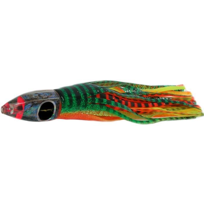 Black Bart Wicked Medium Tackle Lure - Green Orange Tiger/Orange Yellow Tiger - shopbulluna.com