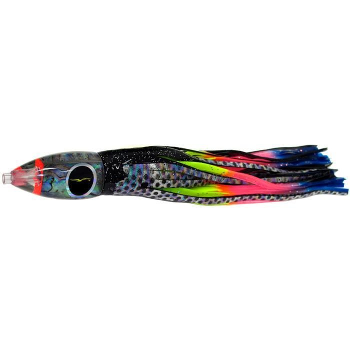 Black Bart Wicked Medium Tackle Lure - Black Dot/Rainbow - shopbulluna.com