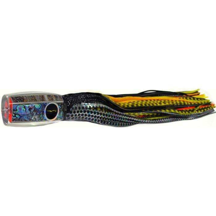 Black Bart 1656 Flat Nose Medium Heavy Tackle Lure - Black Dot/Yellow Tiger - shopbulluna.com