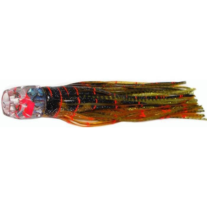 Black Bart Hex Jet Light Tackle Lure - Brown Gold Orange/Gold Dot - shopbulluna.com