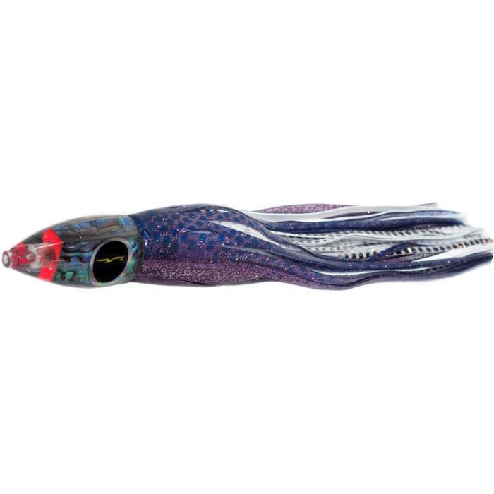 Black Bart Wicked Medium Tackle Lure - Purple Blue Dot/White Black Dot - shopbulluna.com