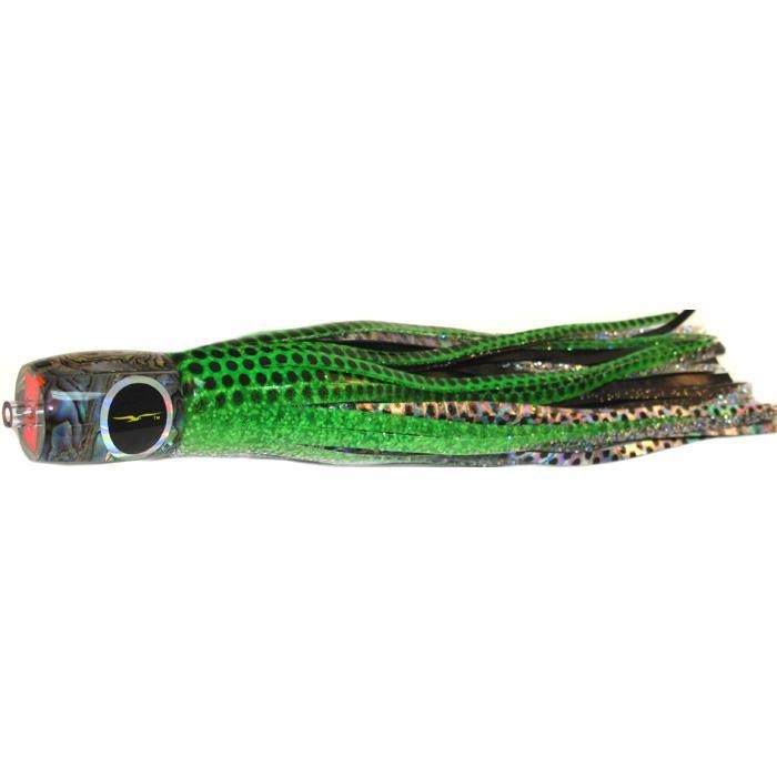 Black Bart Mahi Candy Medium Tackle Lure - Green Dot/Black Dot - shopbulluna.com