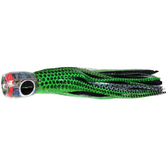 Black Bart Tahitian Prowler Medium Tackle Lure - Green Dot/Black Dot - shopbulluna.com