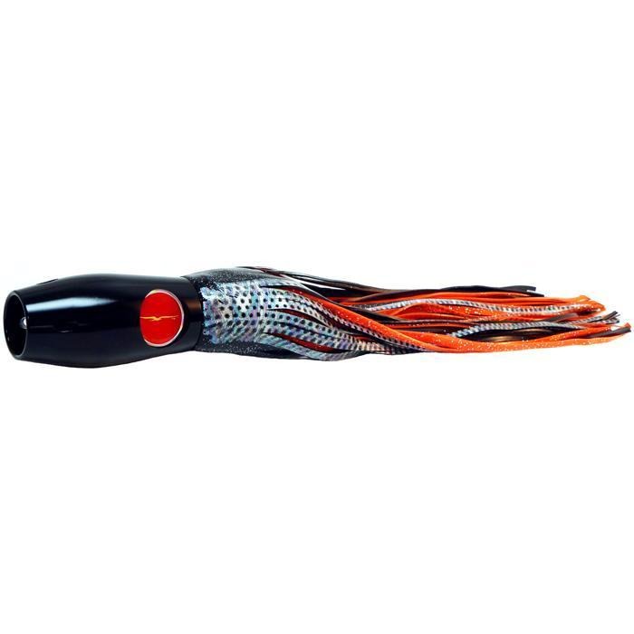 Black Bart Heavy Metal Ascension Pro Jet Lure - Black Dot/Orange Dot - shopbulluna.com