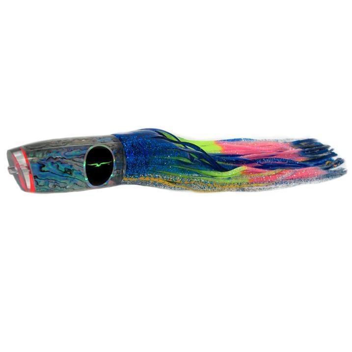 Black Bart Super Plunger Heavy Tackle Lure - Blue Yellow/Rainbow - shopbulluna.com