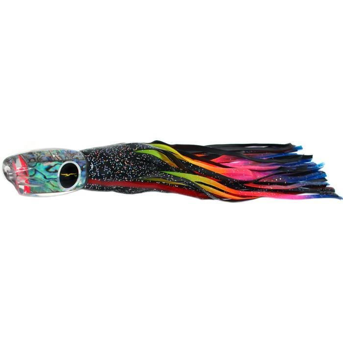 Black Bart Hot Breakfast Medium Heavy Tackle Lure - Black Dot/Rainbow - shopbulluna.com