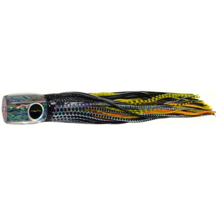 Black Bart Striper Candy Medium Heavy Tackle Lure - Black Dot/Yellow Tiger - shopbulluna.com