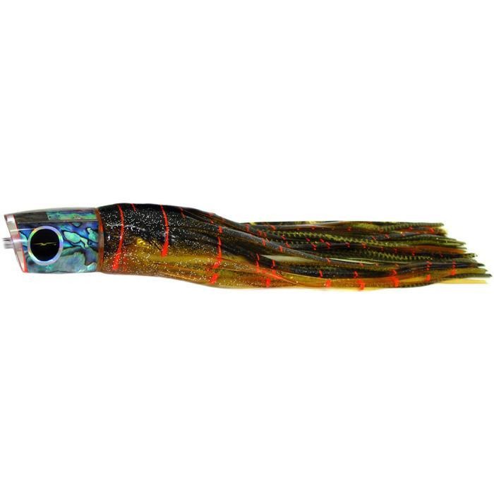 Black Bart Warrior Medium Heavy Tackle Lure - Brown Gold Orange/Gold Dot - shopbulluna.com