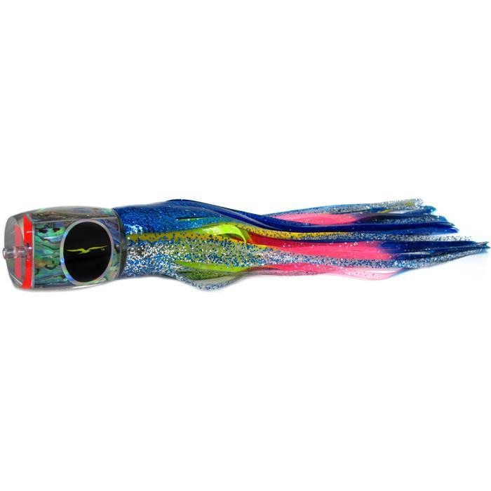 Black Bart Marlin Candy Medium Heavy Tackle Lure - Blue Yellow/Rainbow - shopbulluna.com