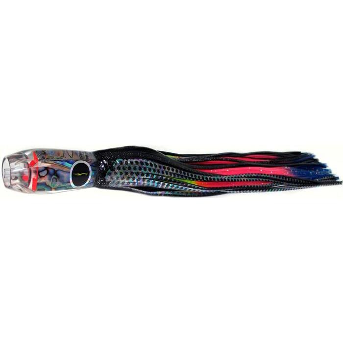 Black Bart Super ProJet Medium Heavy Tackle Lure - Black Dot/Rainbow - shopbulluna.com