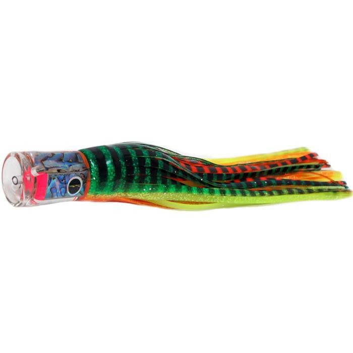 Black Bart El Squid Senior Medium Tackle Lure - Green Orange Tiger/Orange Yellow Tiger - shopbulluna.com