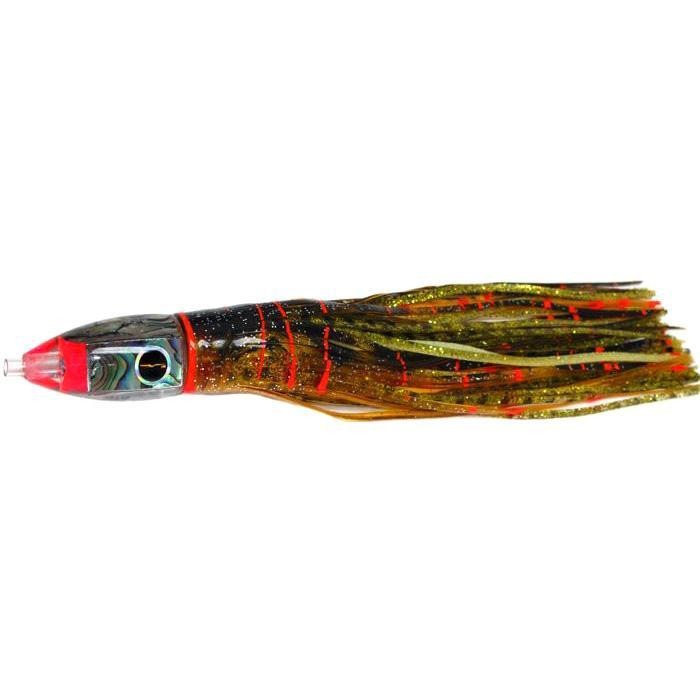 Black Bart Tuna XXX Light Tackle Lure - Brown Gold Orange/Gold Dot - shopbulluna.com