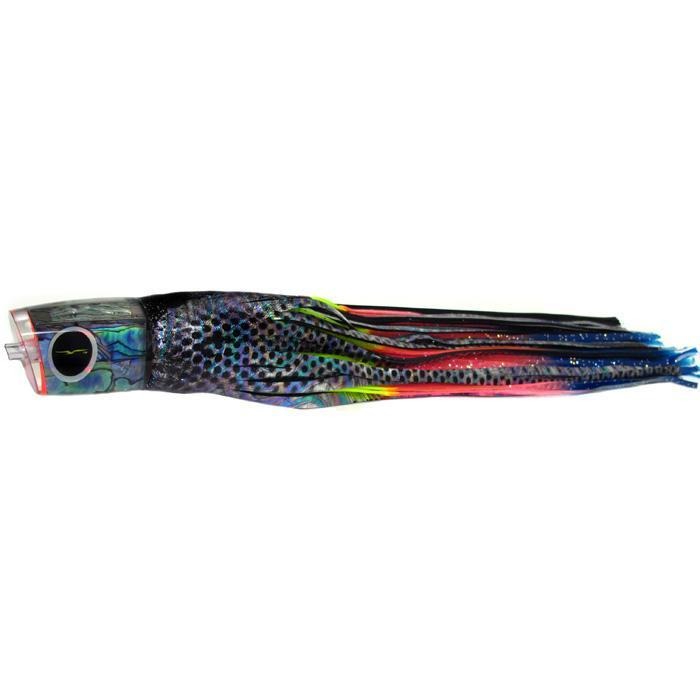 Black Bart Warrior Medium Heavy Tackle Lure - Black Dot/Rainbow - shopbulluna.com