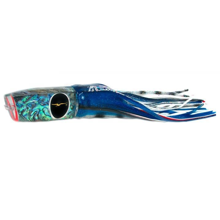 Black Bart Super Plunger Heavy Tackle Lure - Blue/White - shopbulluna.com