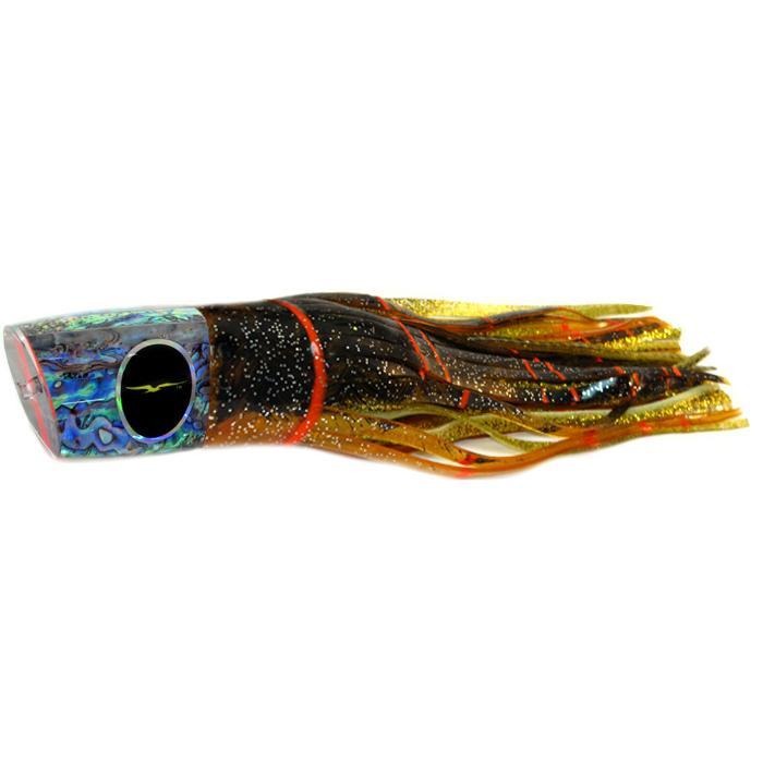 Black Bart Zulu Heavy Tackle Lure - Brown Gold Orange/Gold Dot - shopbulluna.com