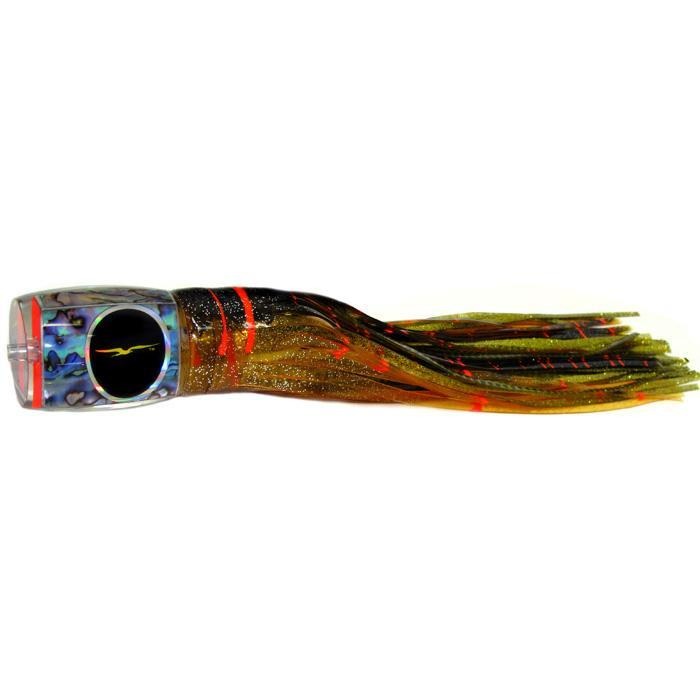 Black Bart Marlin Candy Medium Heavy Tackle Lure - Brown Gold Orange/Gold Dot - shopbulluna.com