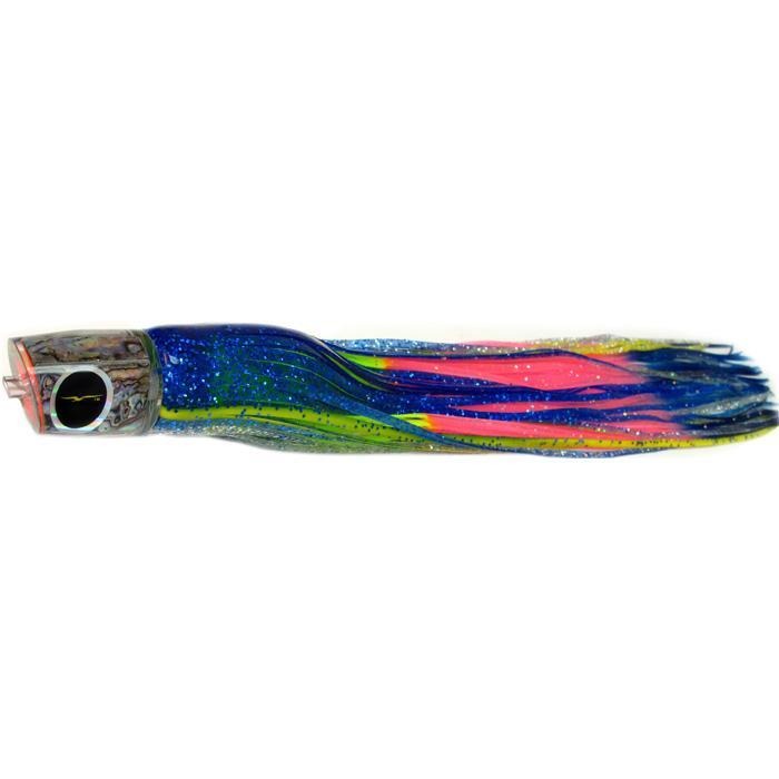 Black Bart RPP Medium Heavy Tackle Lure - Blue Yellow/Rainbow - shopbulluna.com