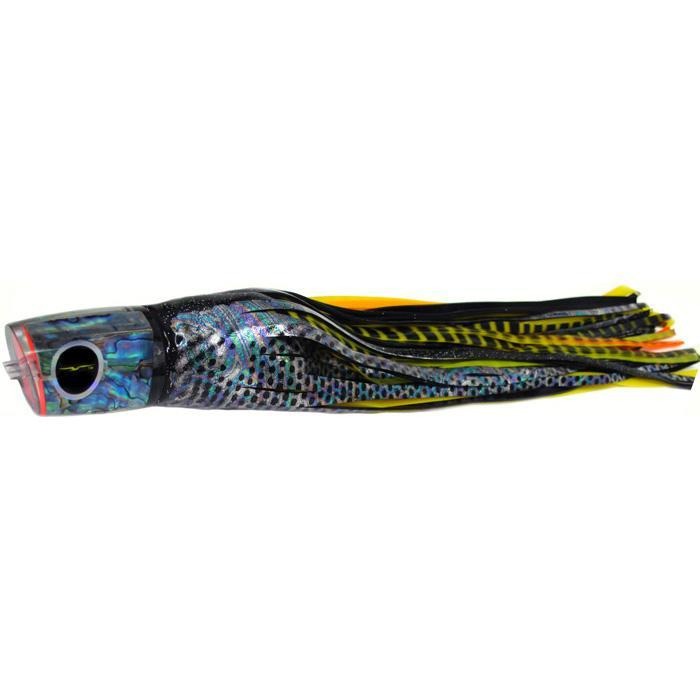 Black Bart Warrior Medium Heavy Tackle Lure - Black Dot/Yellow Tiger - shopbulluna.com