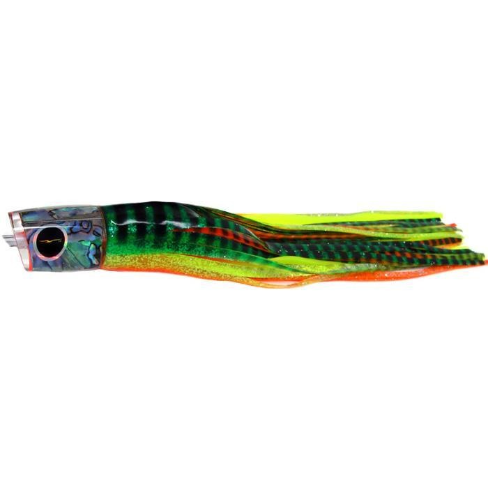 Black Bart Warrior Medium Heavy Tackle Lure - Green Orange Tiger/Yellow Tiger - shopbulluna.com