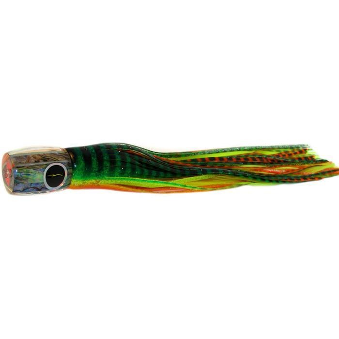 Black Bart Striper Candy Medium Heavy Tackle Lure - Green Orange Tiger/Yellow Tiger - shopbulluna.com