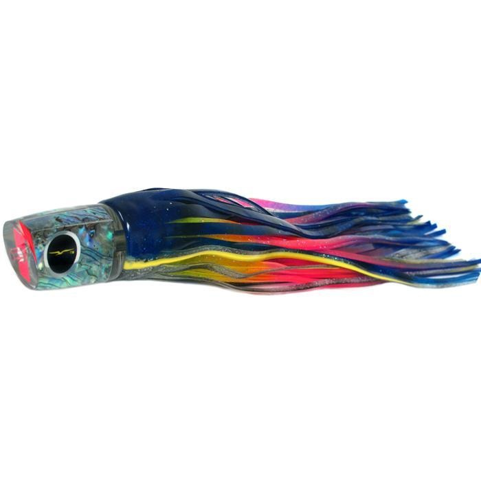 Black Bart Warrior Medium Heavy Tackle Lure - Blue Yellow/Rainbow - shopbulluna.com