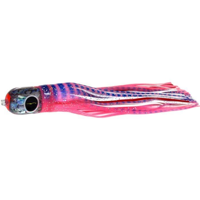 Black Bart Punisher Medium Heavy Tackle Lure - Pink Tiger/White - shopbulluna.com