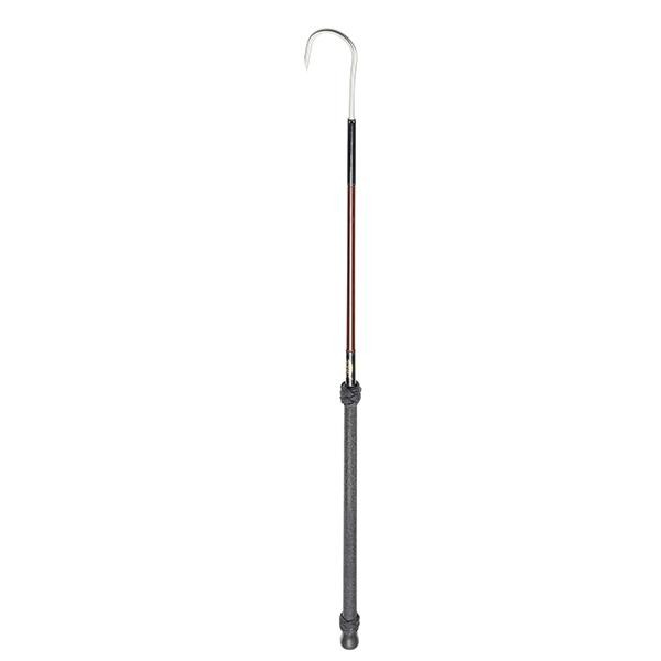 Aftco 4 Feet Brown Tapered Fiberglass Gaff - 3 Inch Hook - shopbulluna.com