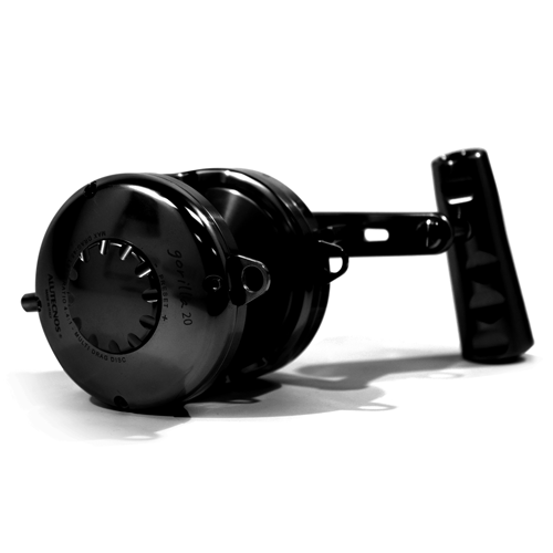 Alutecnos Albacore Gorilla 20 One Speed Reel - Black - shopbulluna.com