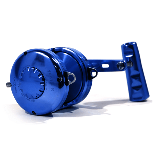 Alutecnos Albacore Gorilla 20 One Speed Reel - Blue - shopbulluna.com