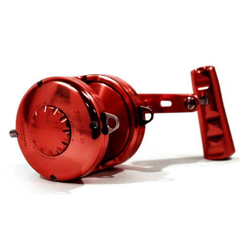 Alutecnos Albacore Gorilla 20 One Speed Reel - Red - shopbulluna.com