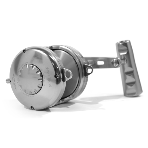 Alutecnos Albacore Gorilla 20 One Speed Reel - Silver - shopbulluna.com