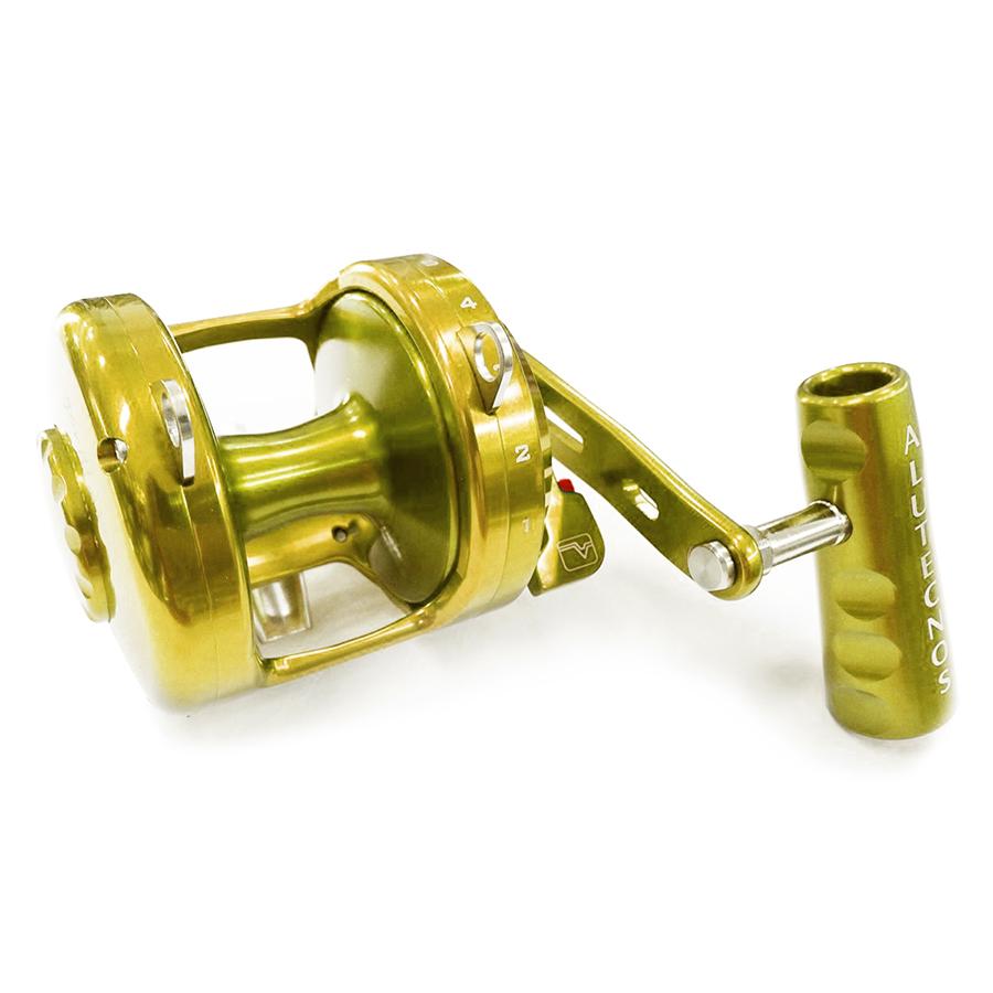 Alutecnos Albacore Gorilla 20V One Speed Reel - Gold - shopbulluna.com