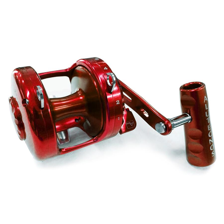 Alutecnos Albacore Gorilla 20V One Speed Reel - Red - shopbulluna.com