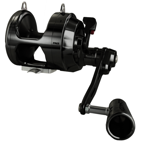 Alutecnos Albacore Gorilla 20 Two Speed Reel - Black - shopbulluna.com