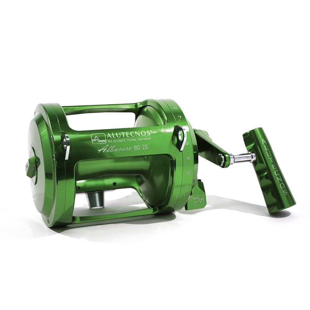 Alutecnos Albacore 80 Two Speed Reel - Green - shopbulluna.com