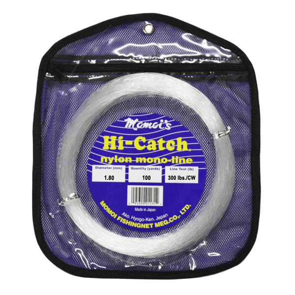 Momoi Hi-Catch Monofilament Leader 300 Pounds 100 Yards - Clear White - shopbulluna.com