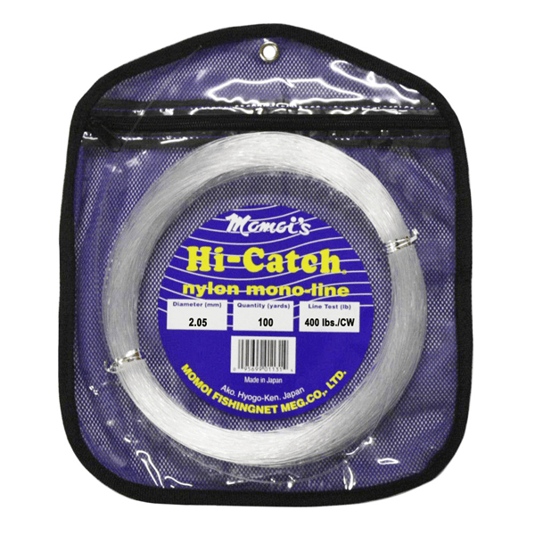 Momoi Hi-Catch Monofilament Leader 400 Pounds 100 Yards - Clear White - shopbulluna.com