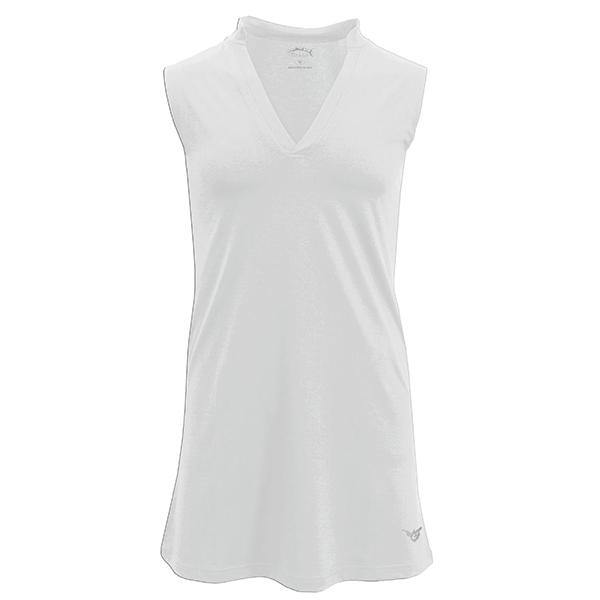 Bluefin USA Ladies V-Neck Cover Up Solid White - Women - shopbulluna.com