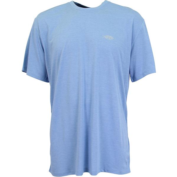 Aftco Fishtale Kottinu Magnum Blue Short Sleeve Performance Shirt - shopbulluna.com