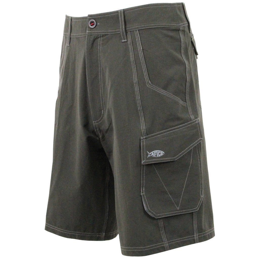 Aftco Stealth Black Fishing Shorts - shopbulluna.com