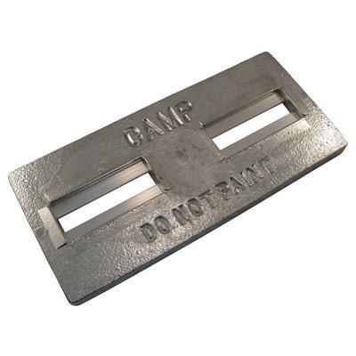 Camp Bolt-On Divers Plate for Hull - 11-1/2 Inch L x 5-1/4 Inch W x 5/8 Inch T. - shopbulluna.com