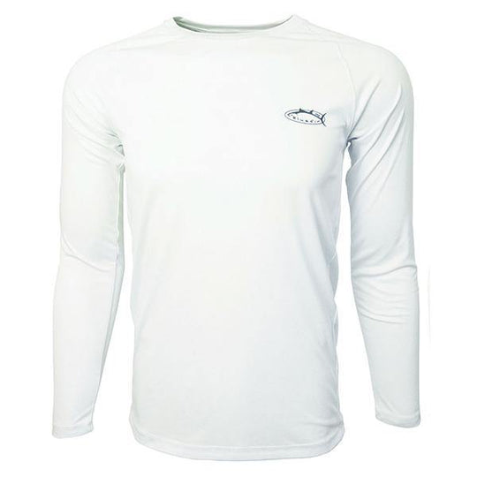 Bluefin USA Second Skin White Carey Chen Mahi Fish Long Sleeve Sun Shirt - shopbulluna.com