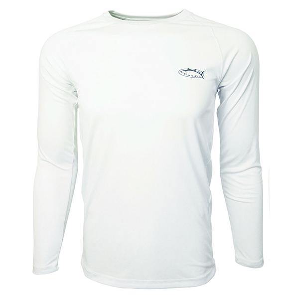 Bluefin USA Second Skin White Carey Chen Redfish Long Sleeve Sun Shirt - shopbulluna.com