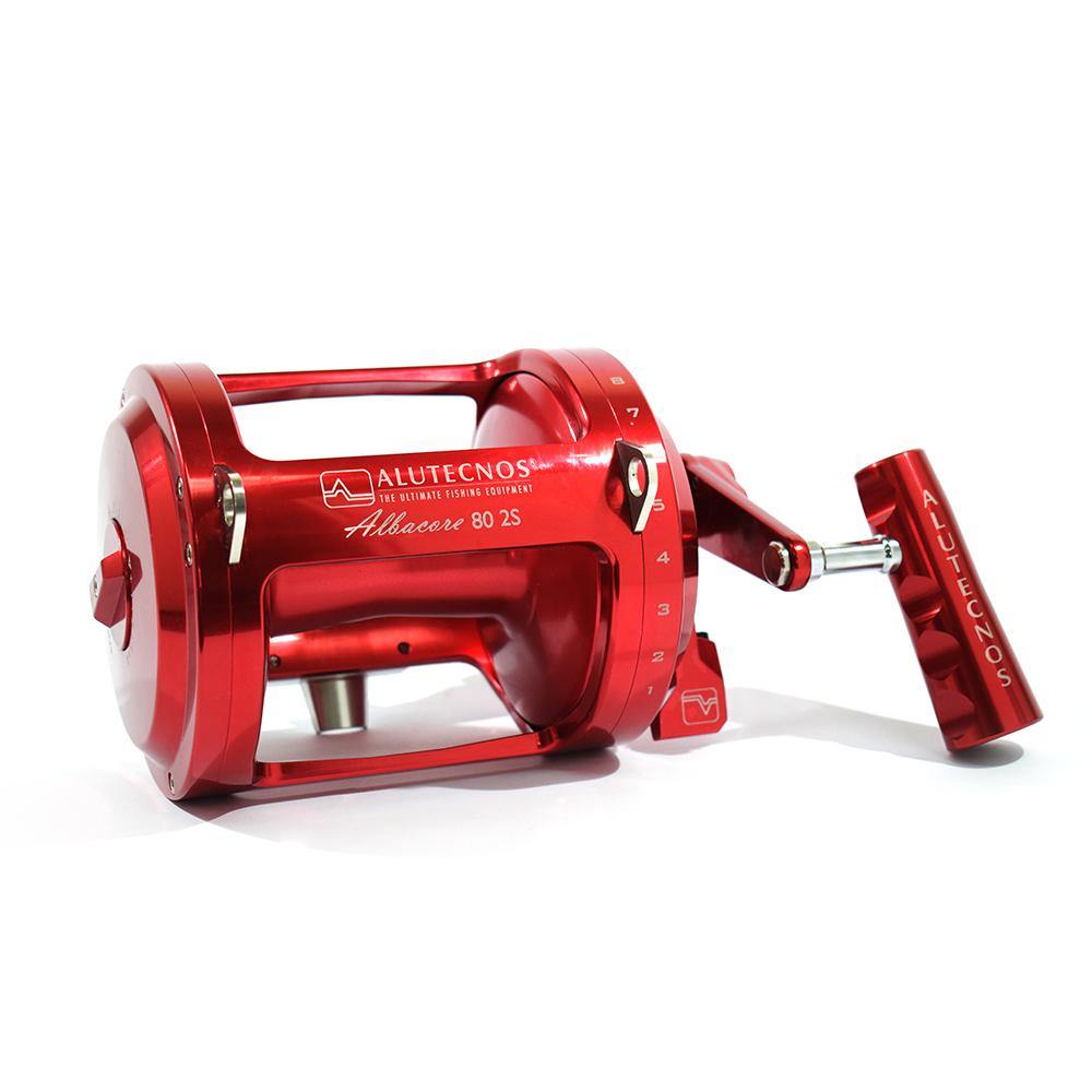 Alutecnos Albacore 80 Two Speed Reel - Red - shopbulluna.com