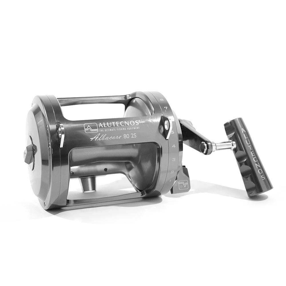 Alutecnos Albacore 80 Two Speed Reel - Silver - shopbulluna.com