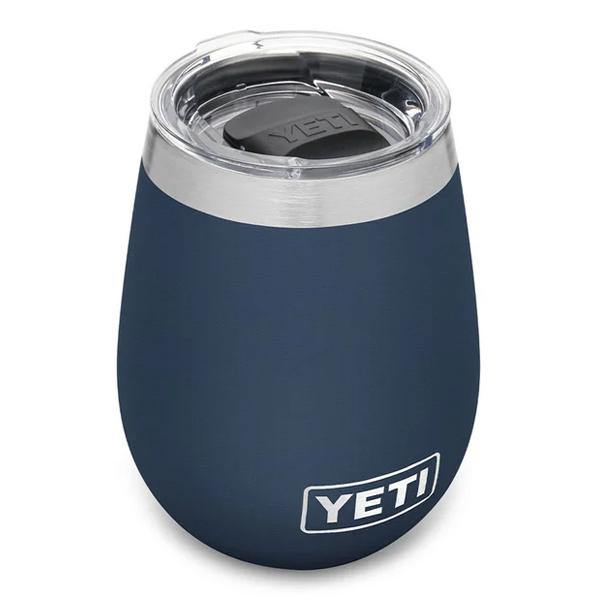 Yeti Rambler 10 Ounce Wine Tumbler With Magslider Lid - Navy - shopbulluna.com