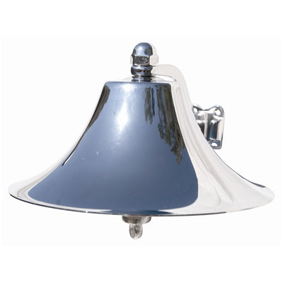 Marpac Heavy Cast Chrome Plated Ship’s Bell - 8 Inch Diameter - 1-1/2 x 1-3/4 Inch Bracket - shopbulluna.com